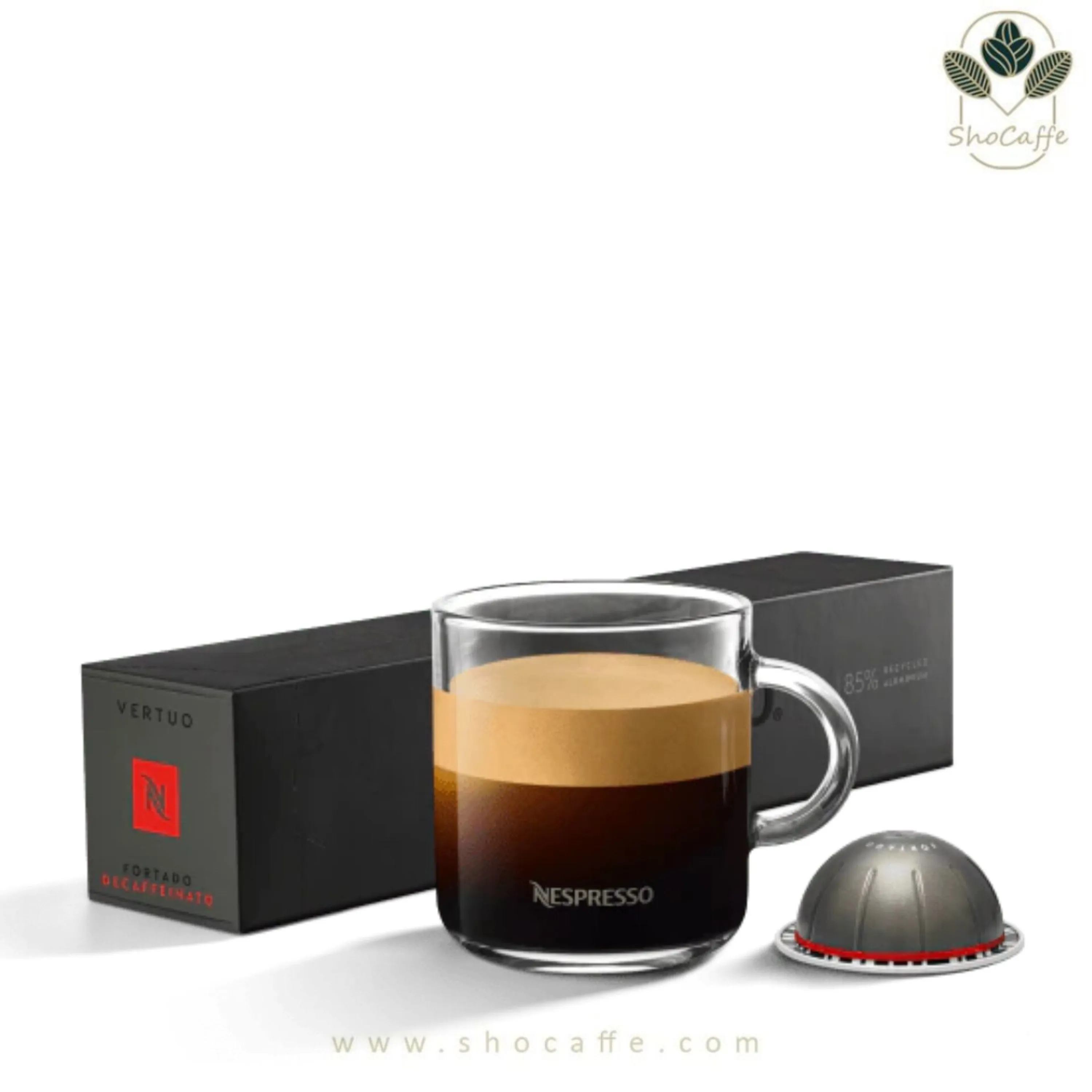 کپسول قهوه نسپرسو ورتو فورتادو دکف Fortado Decaffeinato کپسول قهوه نسپرسو ورتو فورتادو دکف Fortado Decaffeinato